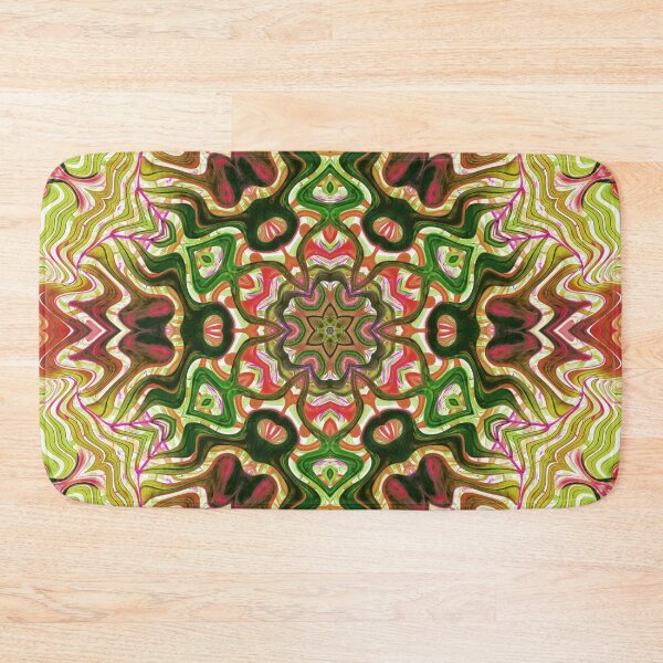 Item preview, Hippie Vibes Kaleidoscope Abstract Radial Symmetry Pattern Boho Aesthetic Art 10 of 12 designed and sold by Beachy.