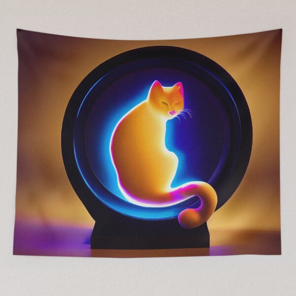 Item preview, Orange cat in a globe  designed and sold by RileyKyler.
