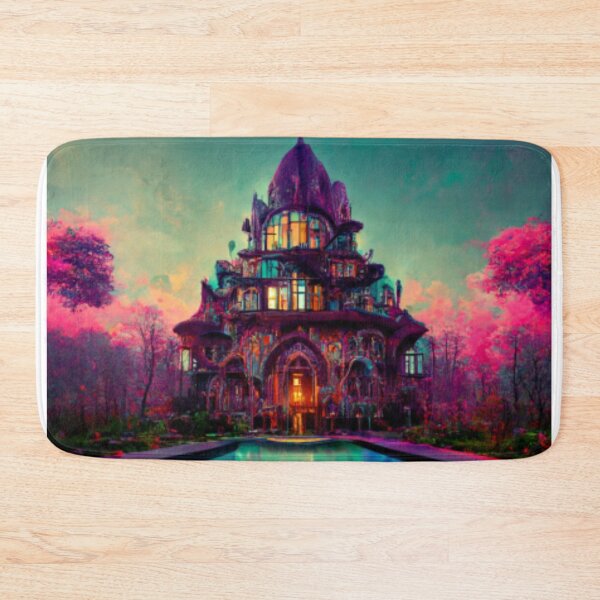 Item preview, Gothic House Surreal Trippy Alternate Reality Abstract Artwork designed and sold by vikghosh.