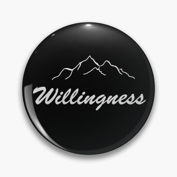 Item preview, Willingness as mountains, inspirational meanings designed and sold by Targeted Inspire.