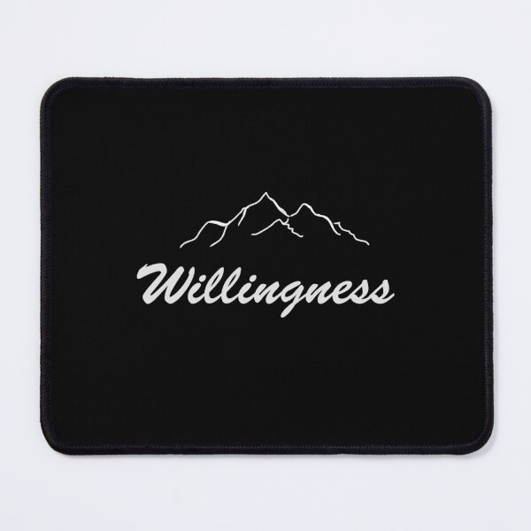 Item preview, Willingness as mountains, inspirational meanings designed and sold by Targeted Inspire.