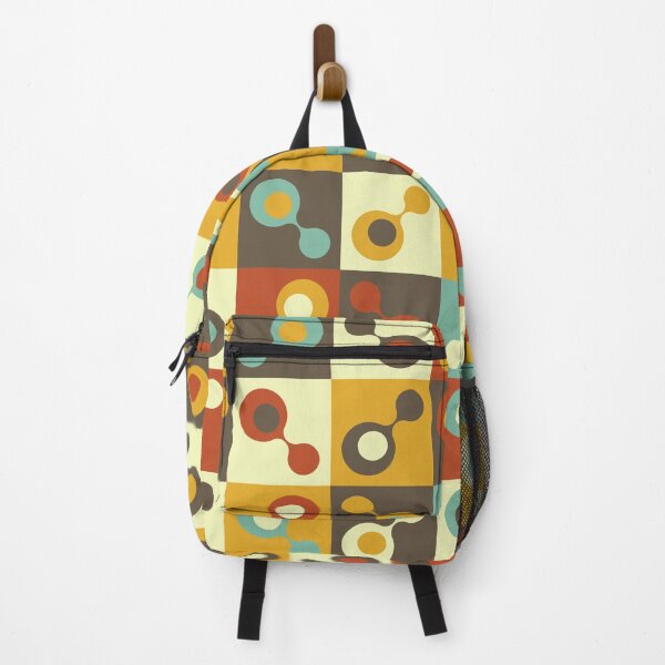 Item preview, Sirkel, Colorful Abstract Retro Geometric Shapes in Checkerboard Style designed and sold by BesanoStyle.