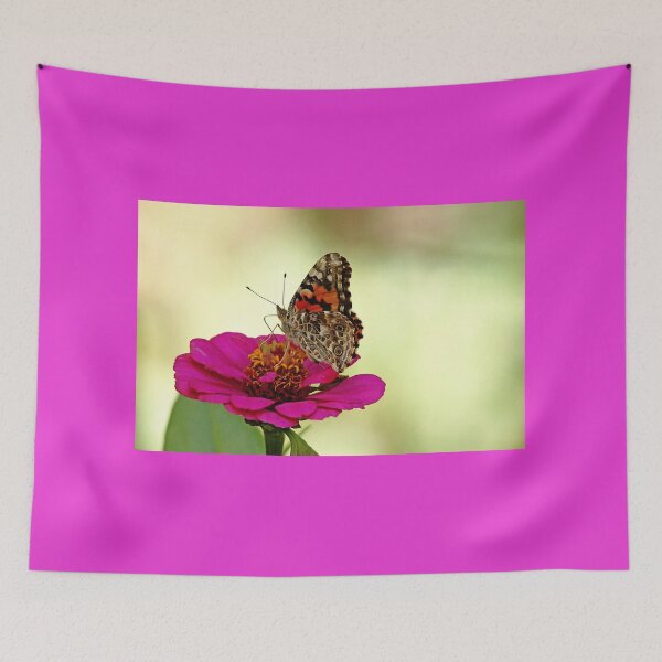 Item preview, Painted Lady On Pink Zinnia designed and sold by Debbie Oppermann.