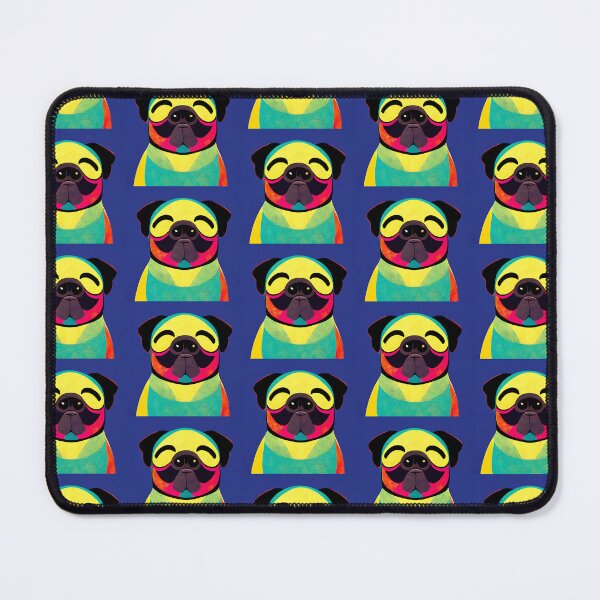 Item preview, Artistic Abstract Colorful Pug Dog Painting Art Gift designed and sold by Guarddogdrive.