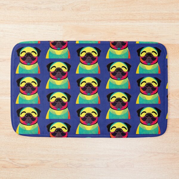 Item preview, Artistic Abstract Colorful Pug Dog Painting Art Gift designed and sold by Guarddogdrive.
