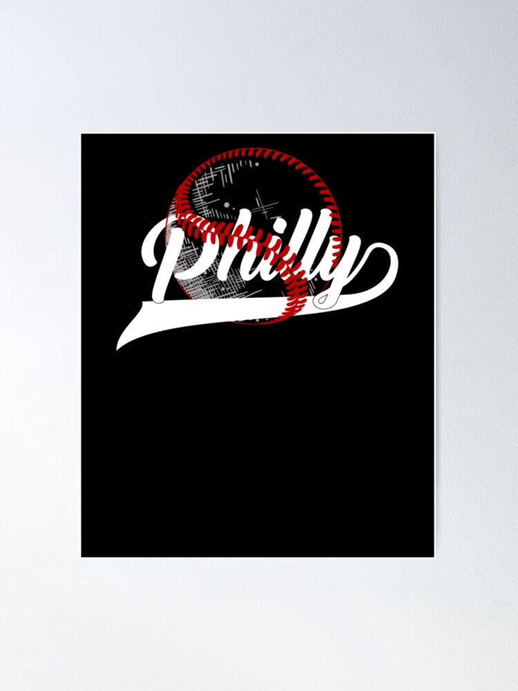 Phillies Philly Baseball Dancing On My Own Philadelphia Skyline | Poster