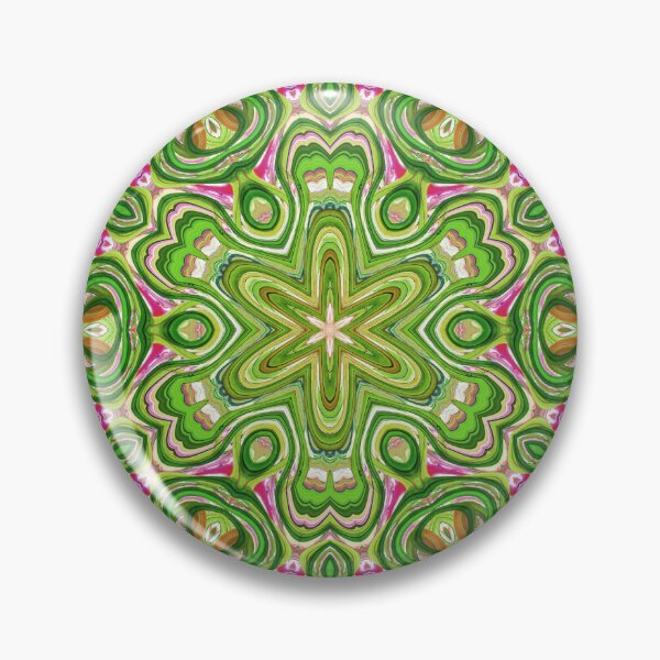 Item preview, Hippie Vibes Kaleidoscope Abstract Radial Symmetry Pattern Boho Aesthetic Art 11 of 12 designed and sold by Beachy.