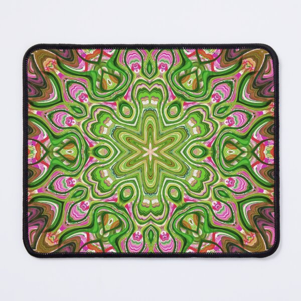Item preview, Hippie Vibes Kaleidoscope Abstract Radial Symmetry Pattern Boho Aesthetic Art 11 of 12 designed and sold by Beachy.
