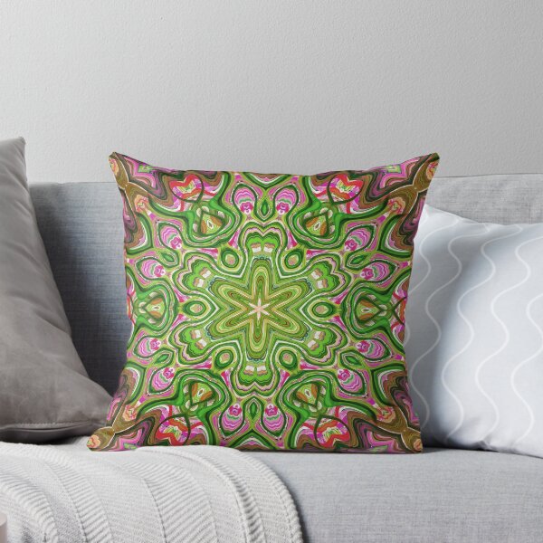 Item preview, Hippie Vibes Kaleidoscope Abstract Radial Symmetry Pattern Boho Aesthetic Art 11 of 12 designed and sold by Beachy.