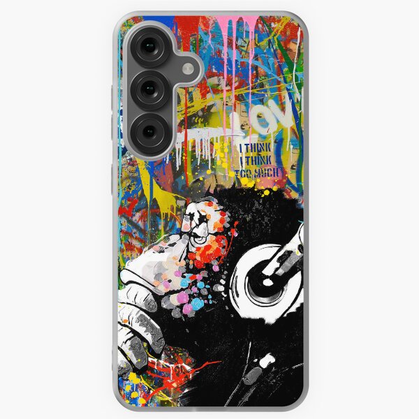 Artikel-Vorschau von Monkey Thinker – Banksy Urban Contemporary Colorful Street Art – DJ Chimp, designt und verkauft von WE-ARE-BANKSY.