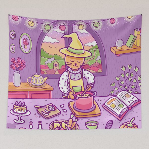 Item preview, Kitchen Witch Cat designed and sold by sombrasblancas.