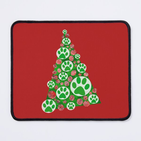 Item preview, Green Animal Paw Christmas Tree Holiday Decoration designed and sold by AMSonArt.
