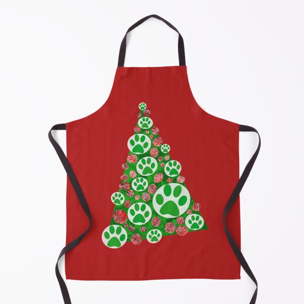 Item preview, Green Animal Paw Christmas Tree Holiday Decoration designed and sold by AMSonArt.