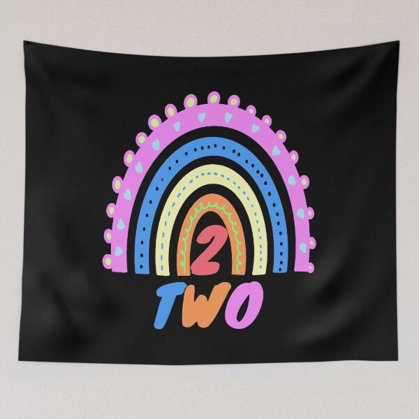 Item preview, 2 Years Old Rainbow 2nd Birthday designed and sold by backham-design.