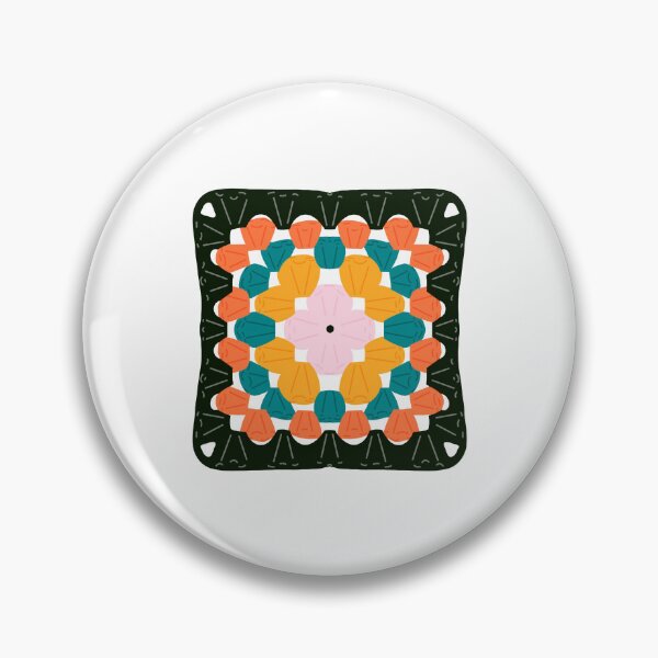 Item preview, Vintage crochet granny square designed and sold by StudioSiri.