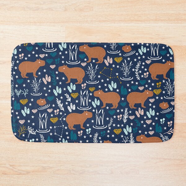 Item preview, Cute capybara pattern with stars and crystals designed and sold by kapotka.