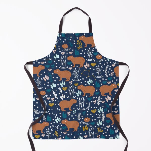 Item preview, Cute capybara pattern with stars and crystals designed and sold by kapotka.