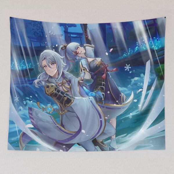 Item preview, Ayato & Ayaka Genshin Impact designed and sold by genshinwaifus.