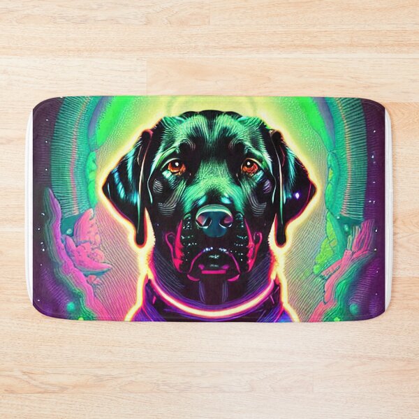 Item preview, Galactic Black Lab, Nebula Black Lab Dog In Space, Perfect Gift for Dog Lovers designed and sold by Galactic Fur Baby Federation.