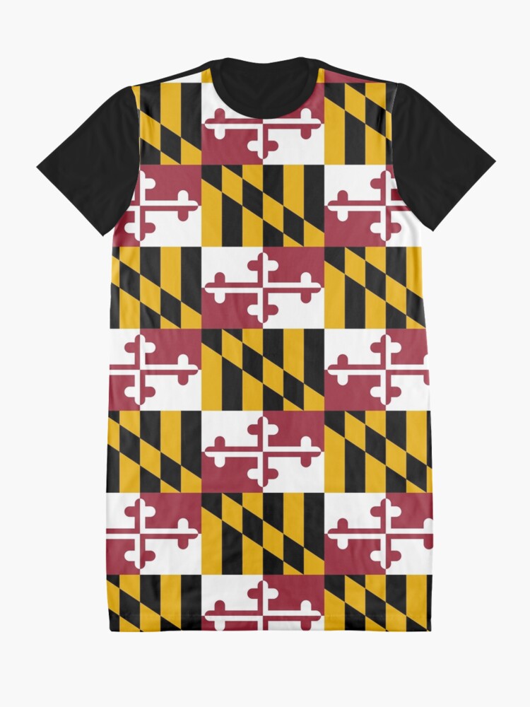 Flag of Maryland Flag of Maryland Graphic T-Shirt Dress | Redbubble