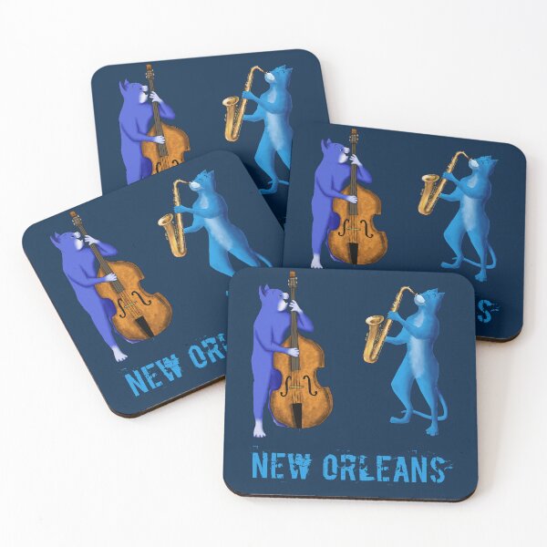 Item preview, NEW ORLEANS JAZZ, LOUISIANA JAZZ CATS designed and sold by Danicus666.