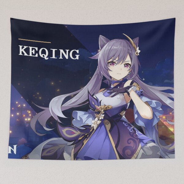Item preview, Cover Keqing Genshin Impact designed and sold by genshinwaifus.