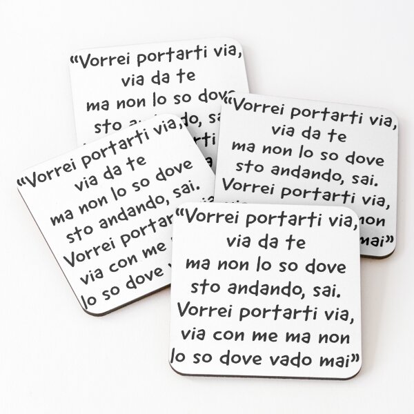 Item preview, Coez vorrei portarti via - indie Italia - frasi italiano album quote frasi canzoni  designed and sold by fuffu.
