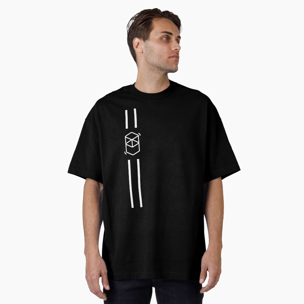 Fantom FTM Crypto Altcoin - Abstract Design with Two White Vertical Lines