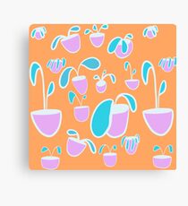 Garden party Peach Canvas Print