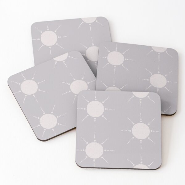 Item preview, Pretty Polka Dots Sun Pattern Boho Aesthetic In Muted Colors Blue Gray designed and sold by scorpiolane.
