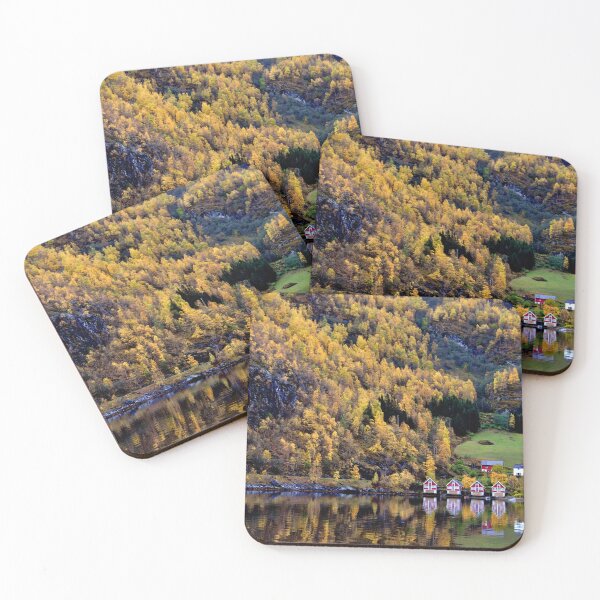 Item preview, Autumn Trees Flam Aurlandsfjord Norway designed and sold by AndyEvansPhotos.