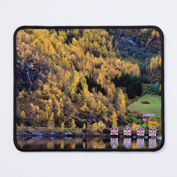 Item preview, Autumn Trees Flam Aurlandsfjord Norway designed and sold by AndyEvansPhotos.