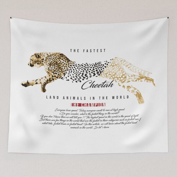 Item preview, Cheetah t-shirt design, vector illustration artistic element designed and sold by WiseOF.