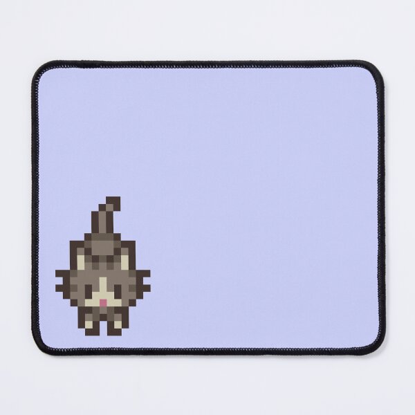 Item preview, Stardew Valley Grey/Gray Cat Standing designed and sold by aiya-pixels.