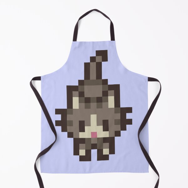 Item preview, Stardew Valley Grey/Gray Cat Standing designed and sold by aiya-pixels.