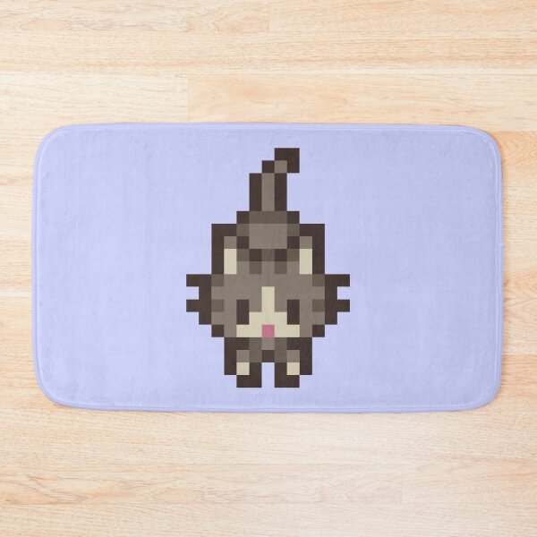 Item preview, Stardew Valley Grey/Gray Cat Standing designed and sold by aiya-pixels.