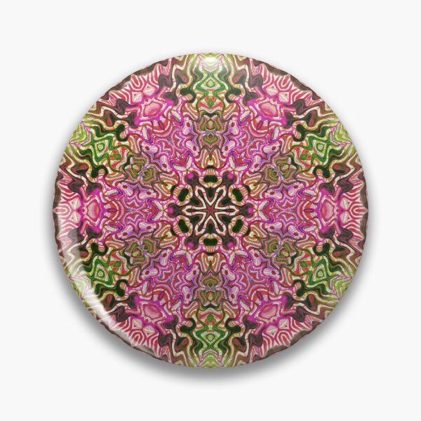 Item preview, Hippie Vibes Kaleidoscope Abstract Radial Symmetry Pattern Boho Aesthetic Art 12 of 12 designed and sold by Beachy.
