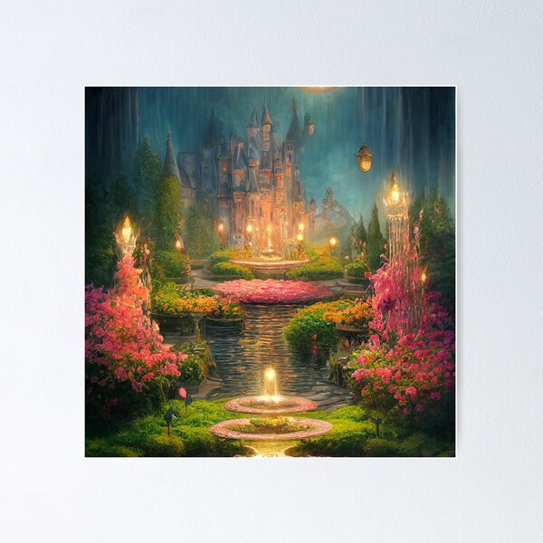 Item preview, Night Castle, Fantasy Kingdom, Fairy Garden designed and sold by SunDoor Art.