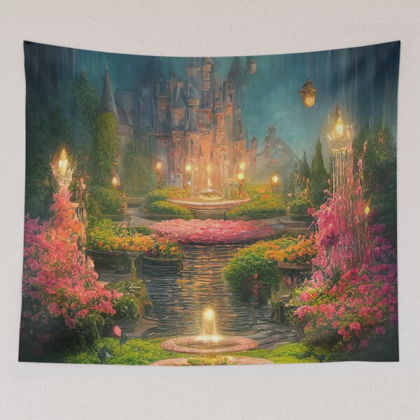 Item preview, Night Castle, Fantasy Kingdom, Fairy Garden designed and sold by SunDoor Art.