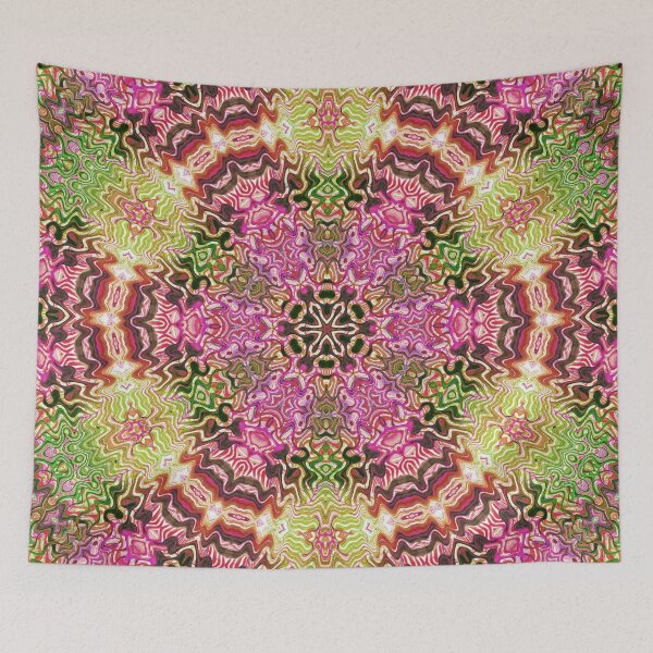 Item preview, Hippie Vibes Kaleidoscope Abstract Radial Symmetry Pattern Boho Aesthetic Art 12 of 12 designed and sold by Beachy.