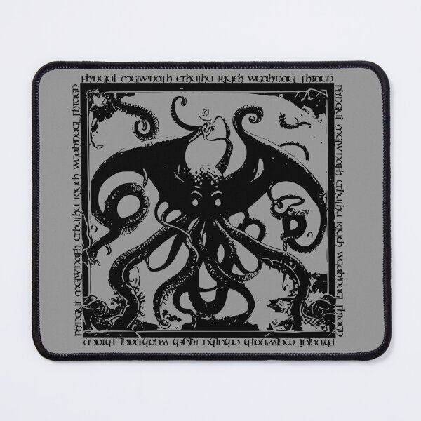 Item preview, Cthulhu - Lovecraft Mythos - Eldritch Horror - In R'lyeh he waits dreaming! - (Black Version) designed and sold by EldritchMagpie.