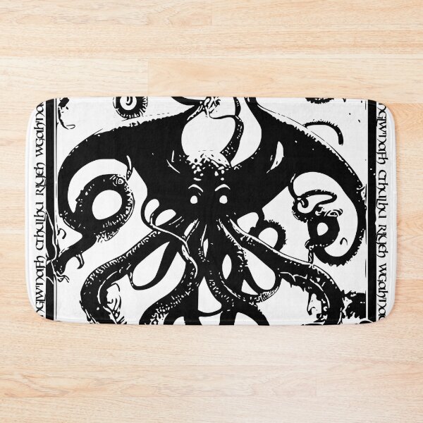 Item preview, Cthulhu - Lovecraft Mythos - Eldritch Horror - In R'lyeh he waits dreaming! - (Black Version) designed and sold by EldritchMagpie.