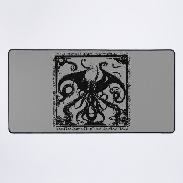 Item preview, Cthulhu - Lovecraft Mythos - Eldritch Horror - In R'lyeh he waits dreaming! - (Black Version) designed and sold by EldritchMagpie.