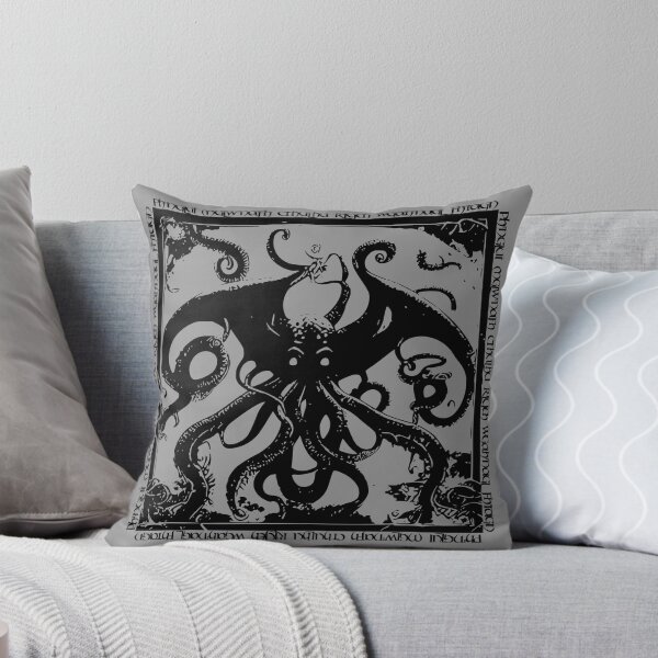 Artikelvorschau, Cthulhu - Lovecraft Mythos - Eldritch Horror - In R'lyeh wartet er träumend! - (Schwarze Version) entworfen und verkauft von EldritchMagpie.
