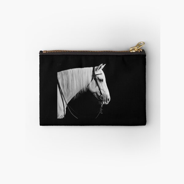 Item preview, gray horse portrait on black designed and sold by HiddenRockRanch.
