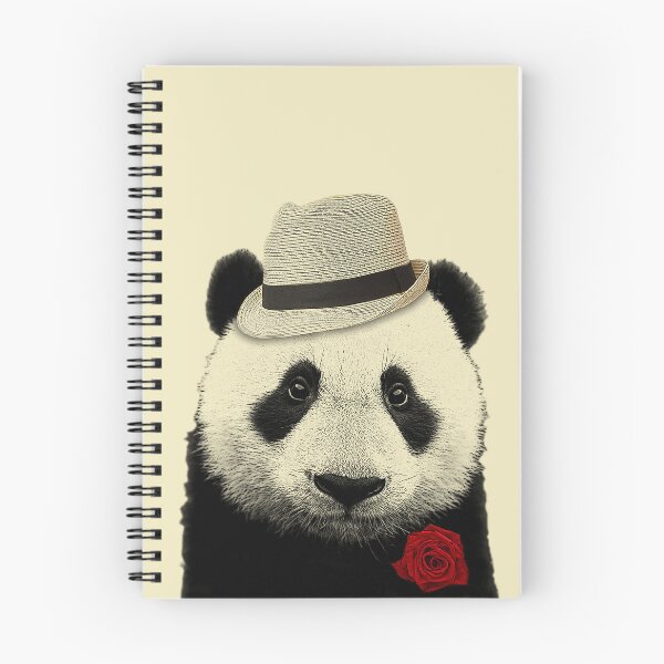 Item preview, Don Vito Pandaone panda bear portrait (cream) designed and sold by Madame Memento.