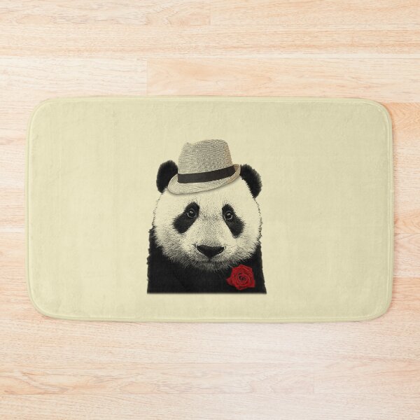 Item preview, Don Vito Pandaone panda bear portrait (cream) designed and sold by Madame Memento.