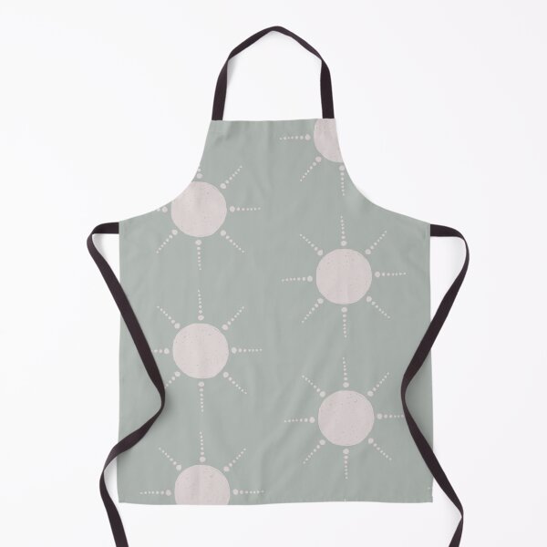 Aperçu de l'œuvre Pretty Polka Dots Sun Pattern Boho Aesthetic In Muted Colors Gray Teal créée et vendue par scorpiolane.