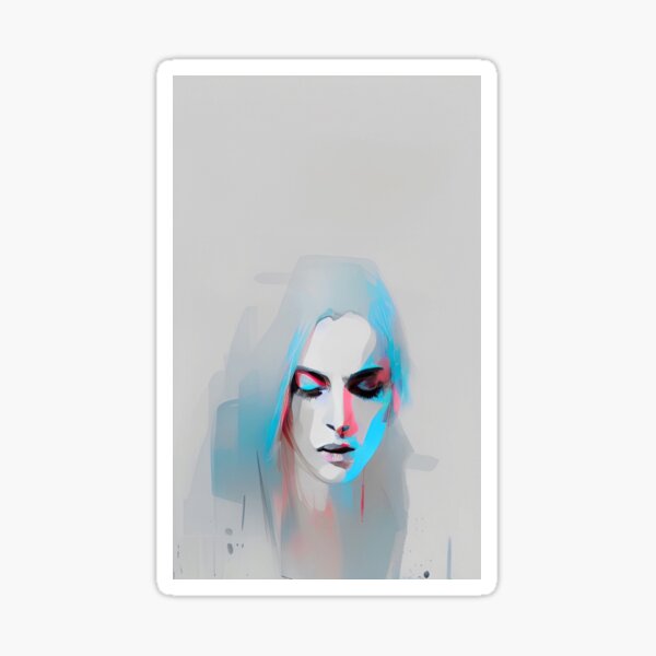Turquoise sketch Sticker