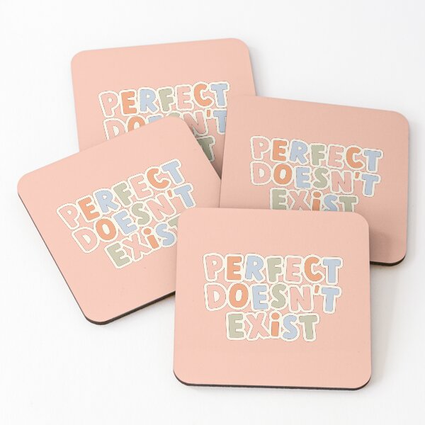 Item preview, Perfect Doesn't Exist Positive Affirmation Quote  designed and sold by bykirstco.